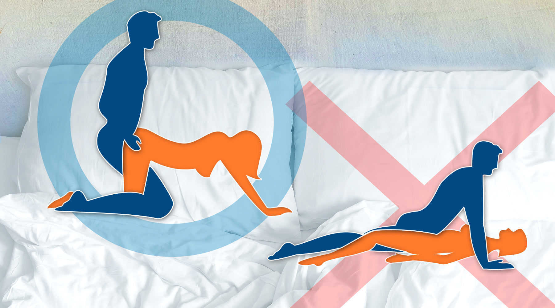 Graphic depicting best and worst sexual positions for men with erectile dysfunction