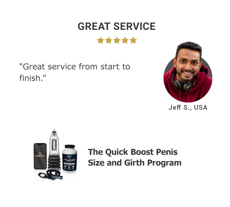 Testimonial Rating for The Quick Boost Penis Size and Girth Program Mobile