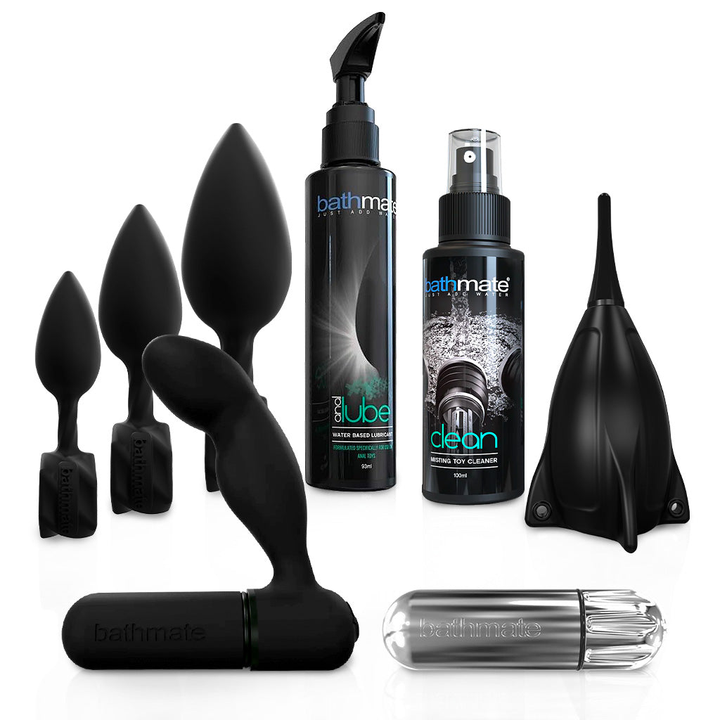 Prostate Play Starter Kit for Beginners | Massager, Lube & Cleaner Prostate Play Starter Kit for Beginners | Massager, Lube & Cleaner