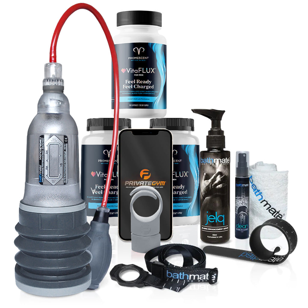 The Ultimate Penis Size and Girth Program 3" / Gray