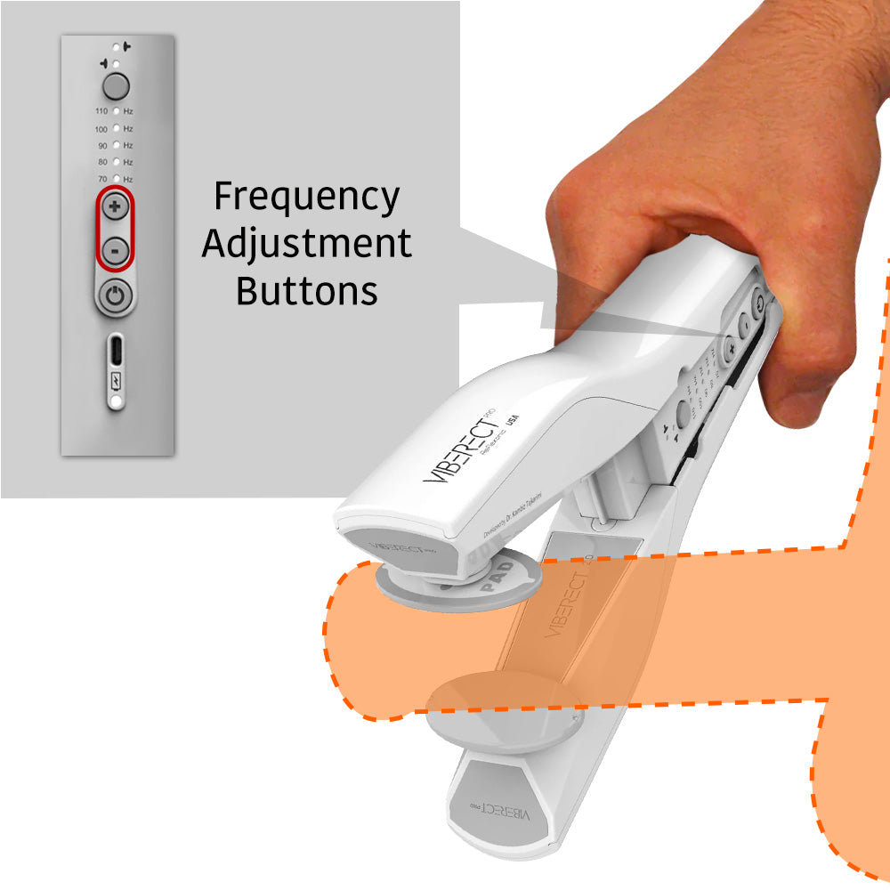 Viberect With Zoom on Frequency Adjustment Buttons