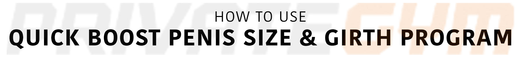 How to Use Quick Boost Penis Size & Girth Program Desktop
