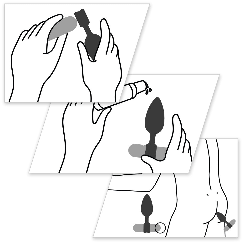 Bathmate Anal Training Plugs Instruction Graphics Bronze Silver