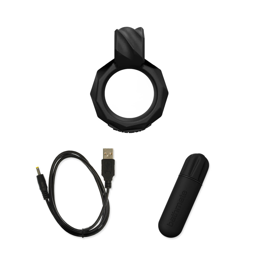 Bathmate Maximus Penoscrotal Power Ring Box inclusions Vibe / 45mm