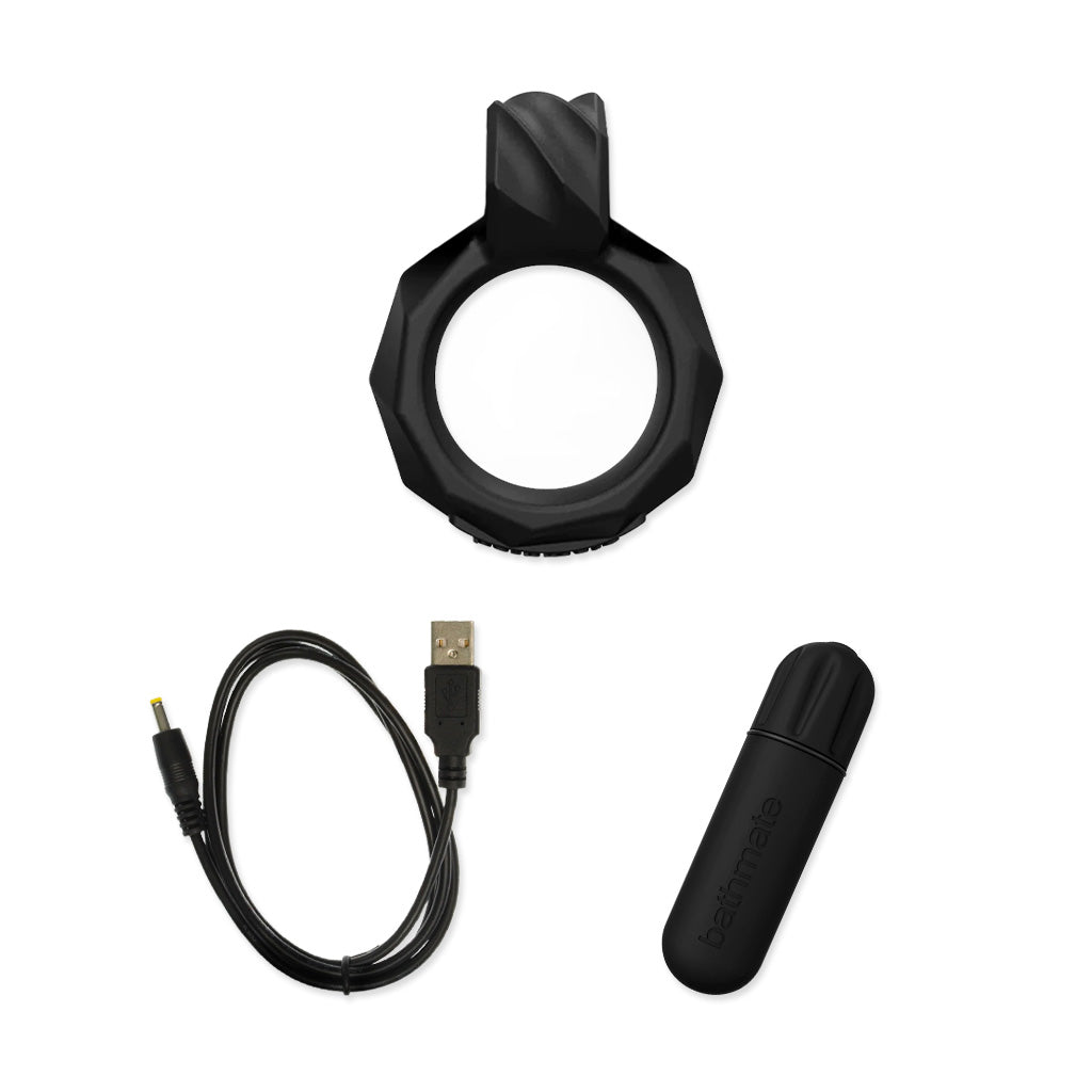 Bathmate Maximus Penoscrotal Power Ring Box inclusions Vibe / 55mm