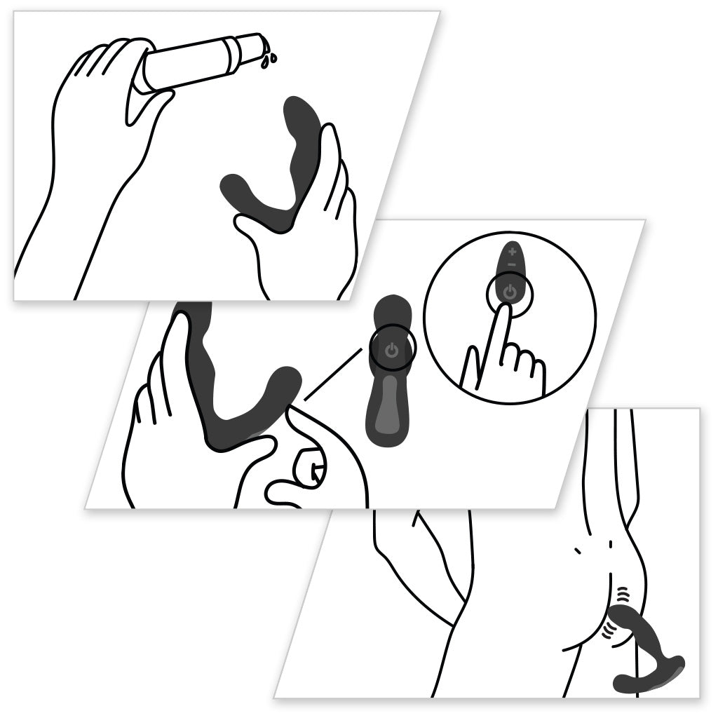 Bathmate Prostate Pro Advanced Prostate Massager Instruction Graphics