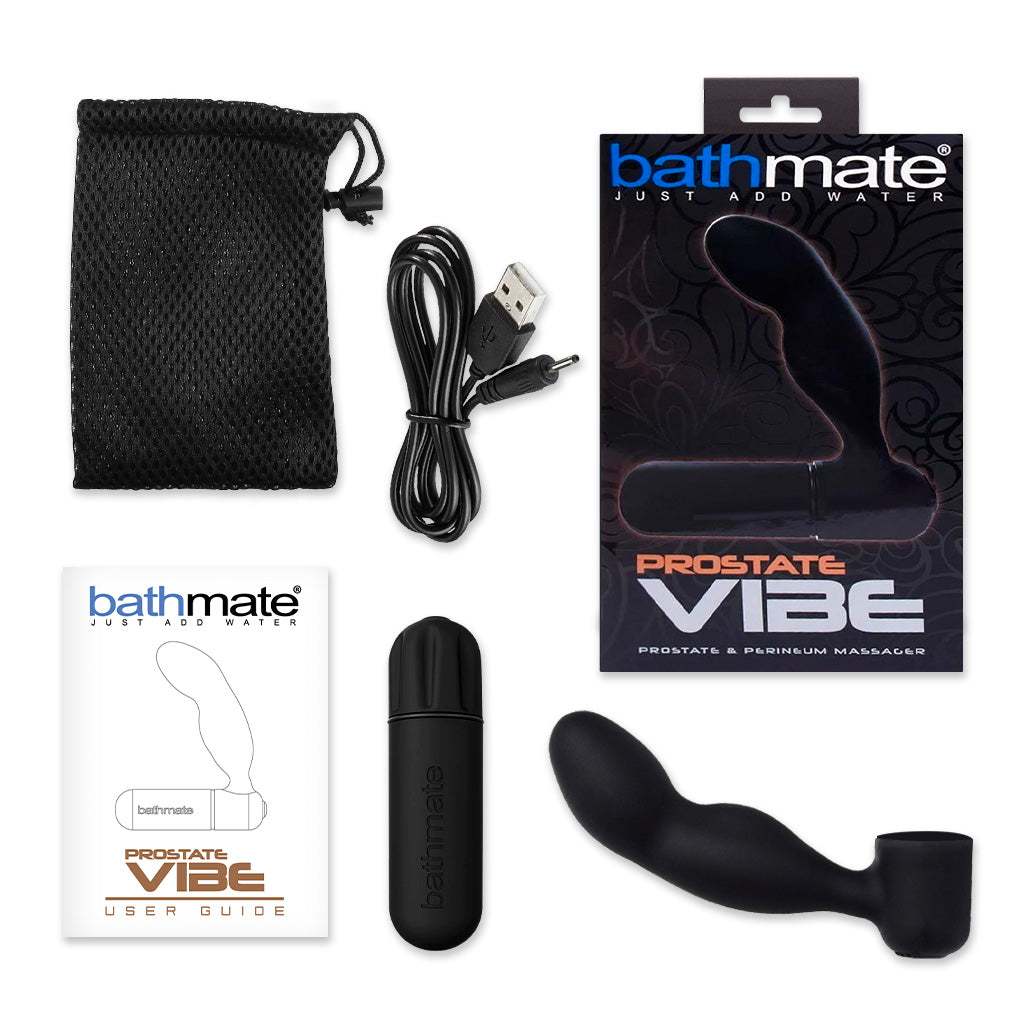Bathmate Prostate Vibe Starter Prostate Massager Inside Package Contents