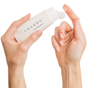 Coconu Oil-Based Organic Lubricant with Hand