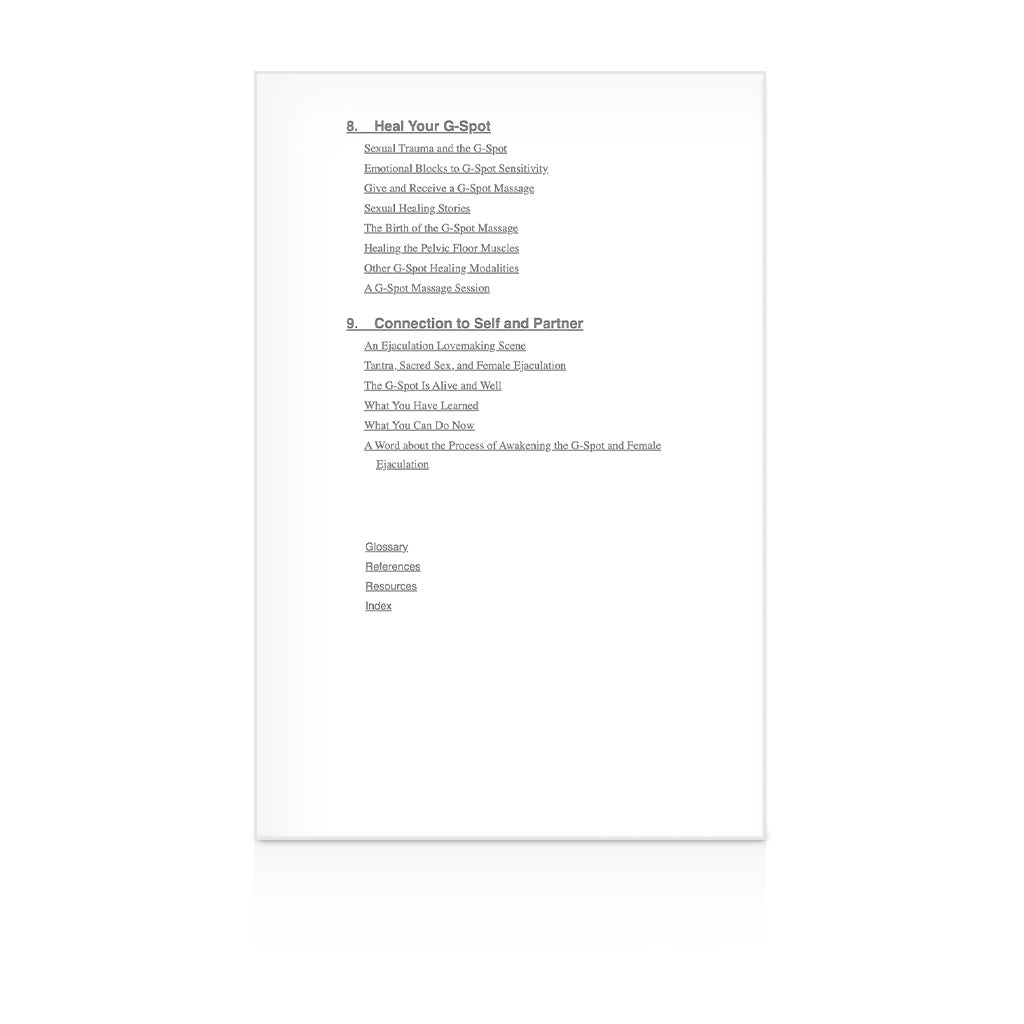 Female Ejaculation & the G-Spot: Not Your Mother's Orgasm Book Content Page 4