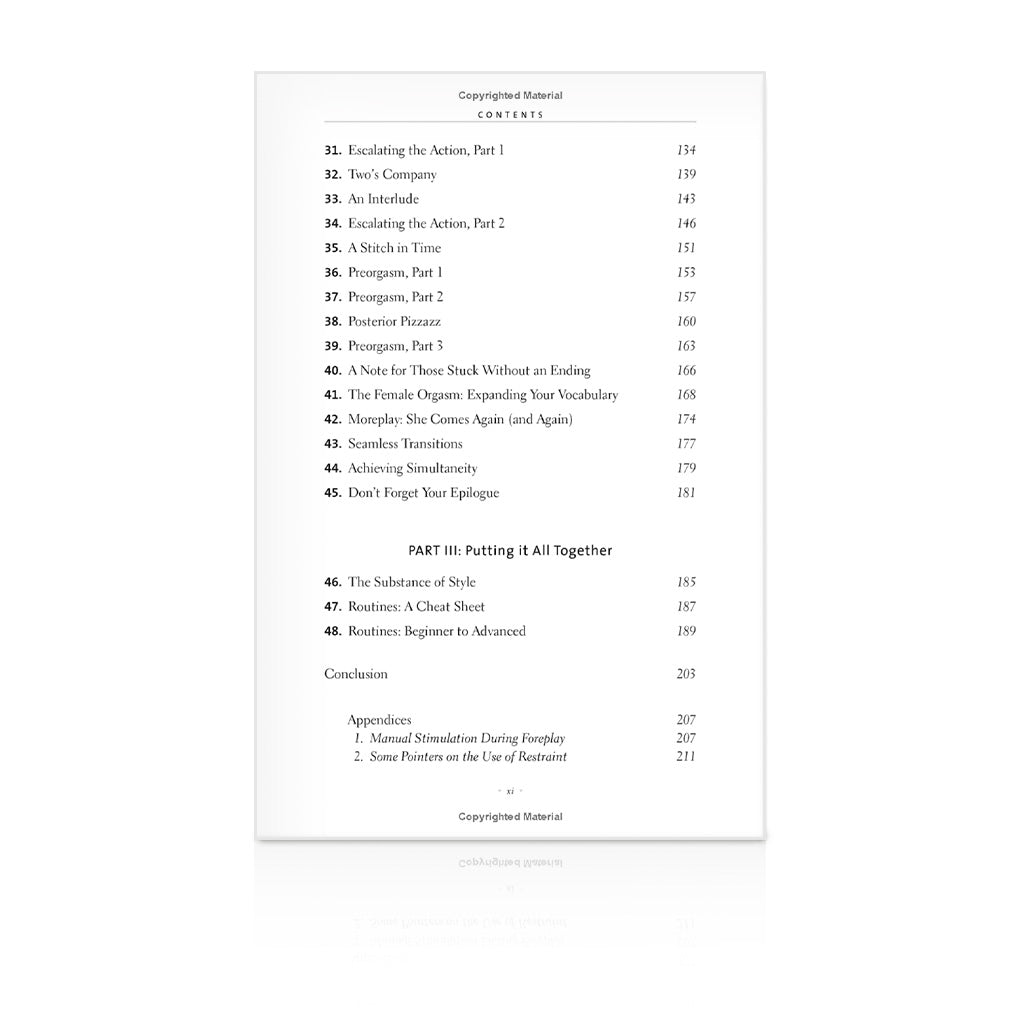 She Comes First: The Thinking Man's Guide to Pleasuring a Woman Book Content Page 3