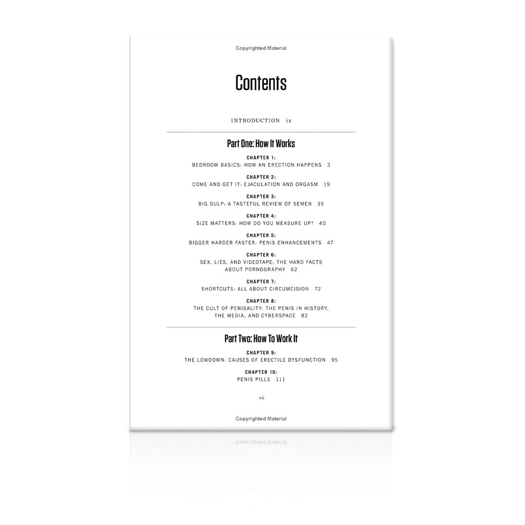 The Penis Book: A Doctor's Complete Guide to the Penis: From Size to Function and Everything in Between Content Page 1