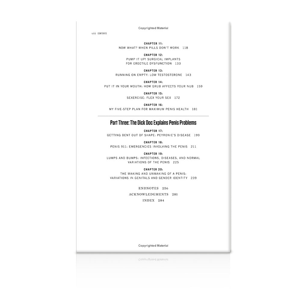 The Penis Book: A Doctor's Complete Guide to the Penis: From Size to Function and Everything in Between Content Page 2