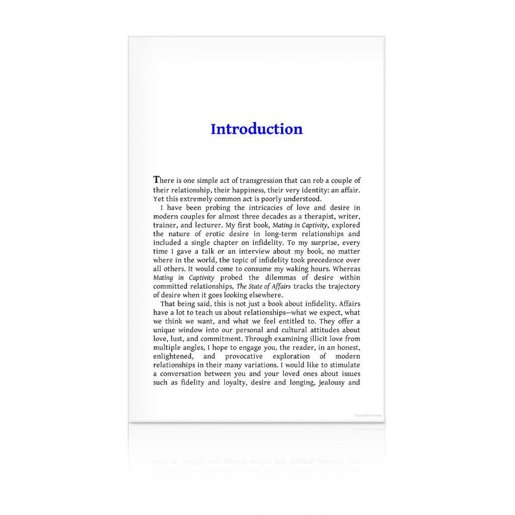 The State of Affairs: Rethinking Infidelity Book Introduction Page 1