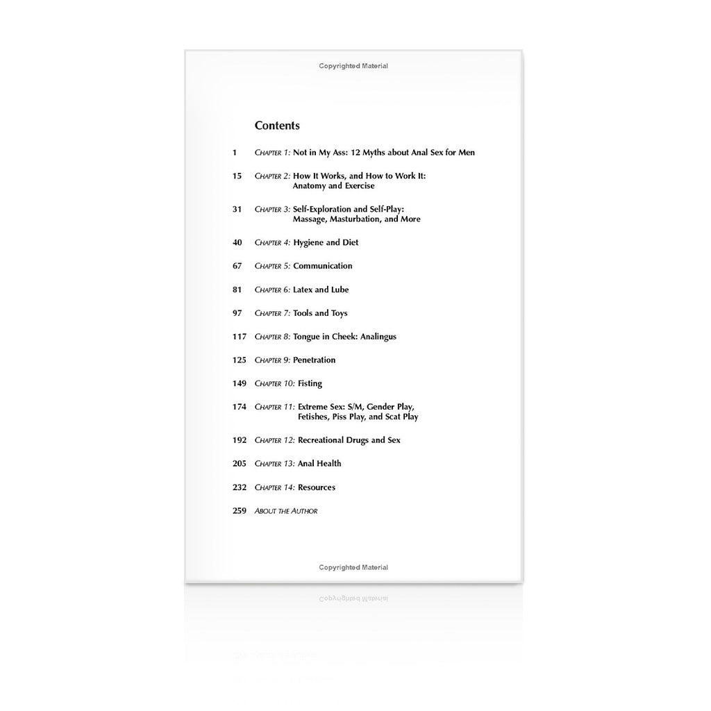 The Ultimate Guide to Anal Sex for Men Book Content Page 1