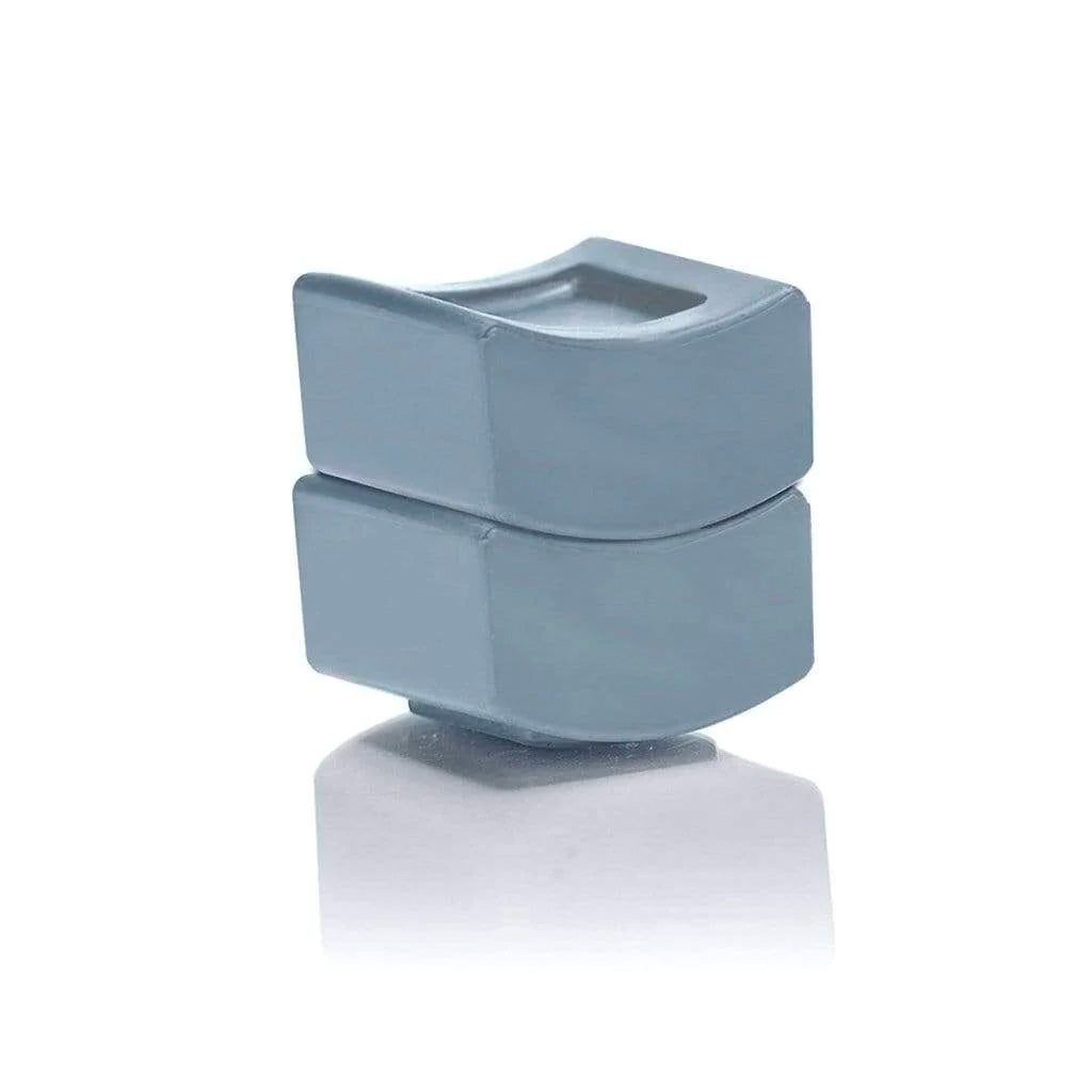 Private Gym Additional Magnetic Weights for Kegel Resistance Ring (2-Pack) Side View Stacked Gray