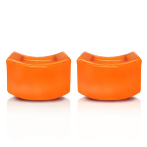 Private Gym Additional Magnetic Weights for Kegel Resistance Ring (2-Pack) Front View Orange