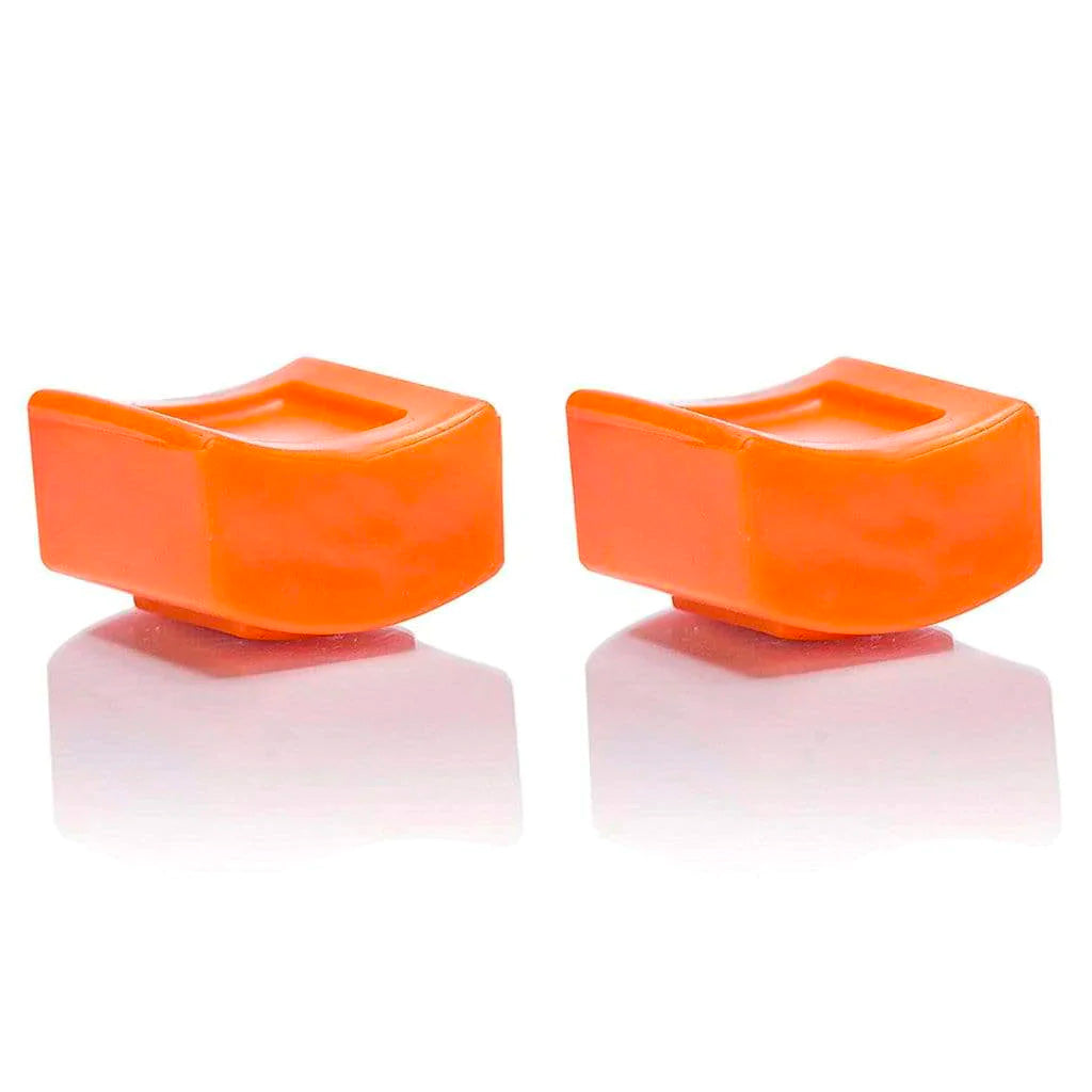 Private Gym Additional Magnetic Weights for Kegel Resistance Ring (2-Pack) Side View Orange 