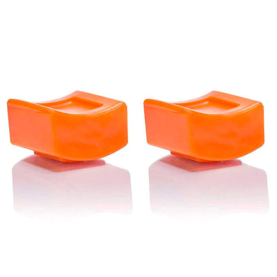 Private Gym Additional Magnetic Weights for Kegel Resistance Ring (2-Pack) Side View Orange