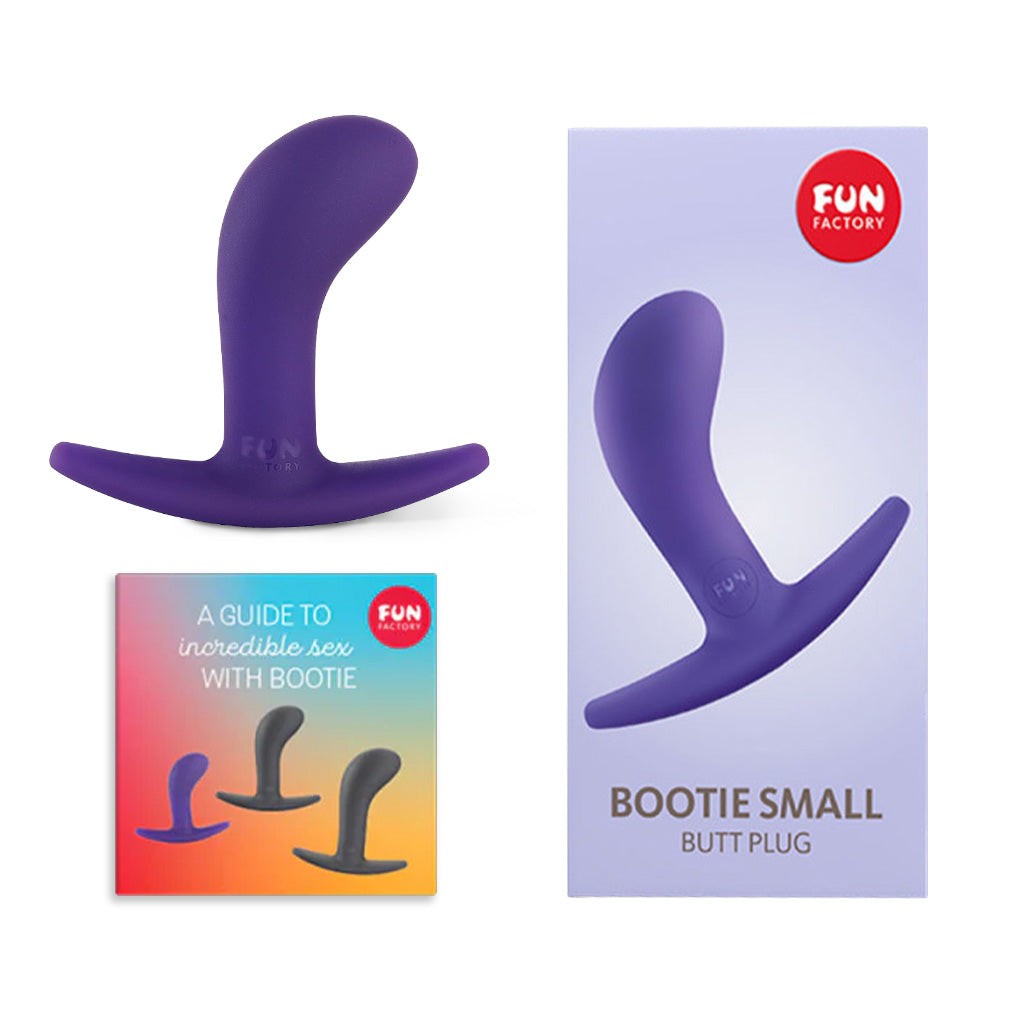 Fun Factory Bootie Butt Plug Small / Violet Inside Package Contents