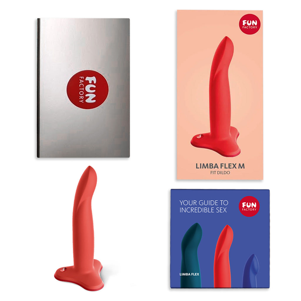 Fun Factory Limba Flex Medium Prostate Massager Inside Package Contents