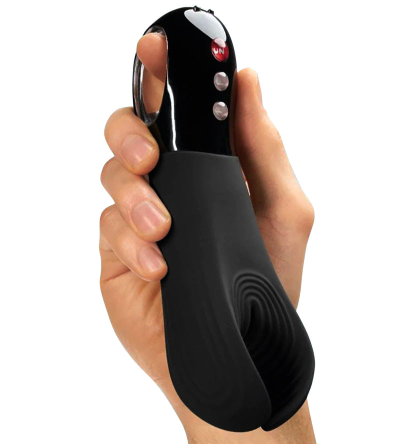 Fun Factory Manta Penis Vibrator Black with Hand