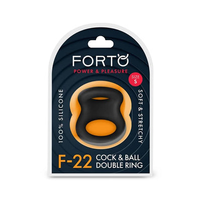 Forto Cock & Ball Double Penoscrotal Ring Tight 44mm Packaging Front