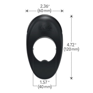 Hot Octopuss Atom Plus Dual-Motor Vibrating Penoscrotal Ring Product Dimensions