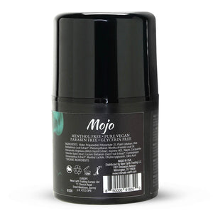 Intimate Earth Mojo Prostate Stimulating Gel Back Label