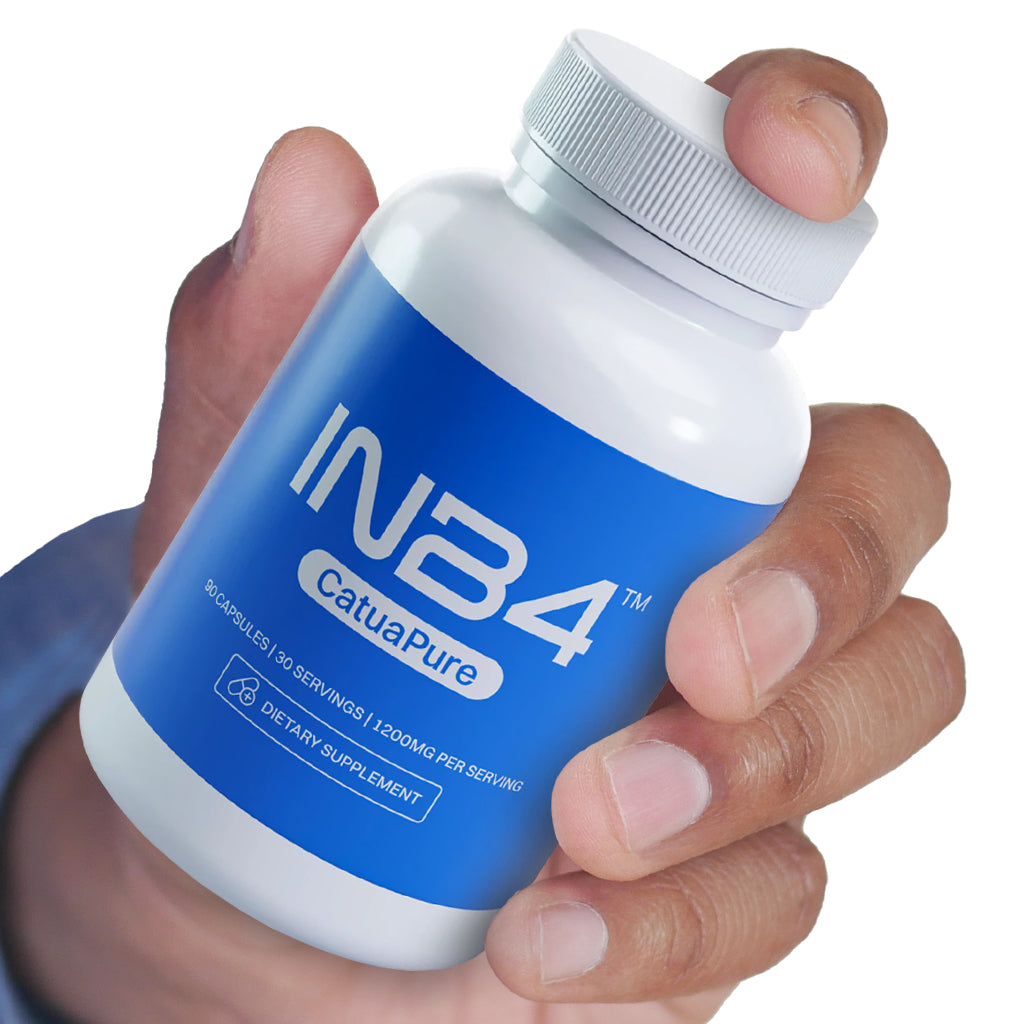 INB4 Libido Booster Natural Supplement with Catuaba with Hand