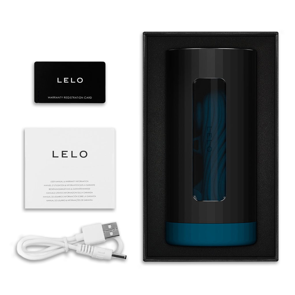 Lelo F1S V3 Male Masturbator Standard / Teal / XL / Teal Inside Package