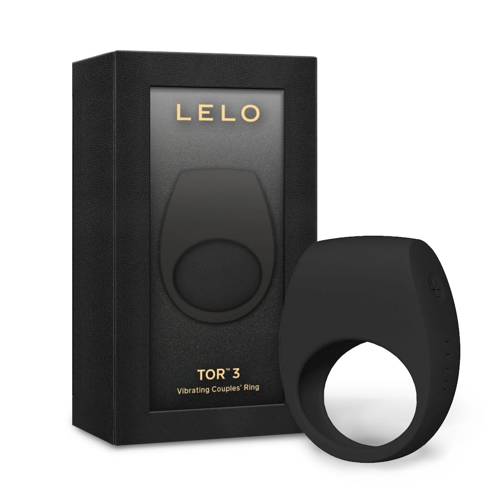 LELO Tor 3 Vibrating Penis Ring for Couples with Box Black