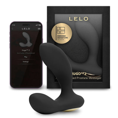 Lelo Hugo 2 Prostate Massager None / Black With App and Box