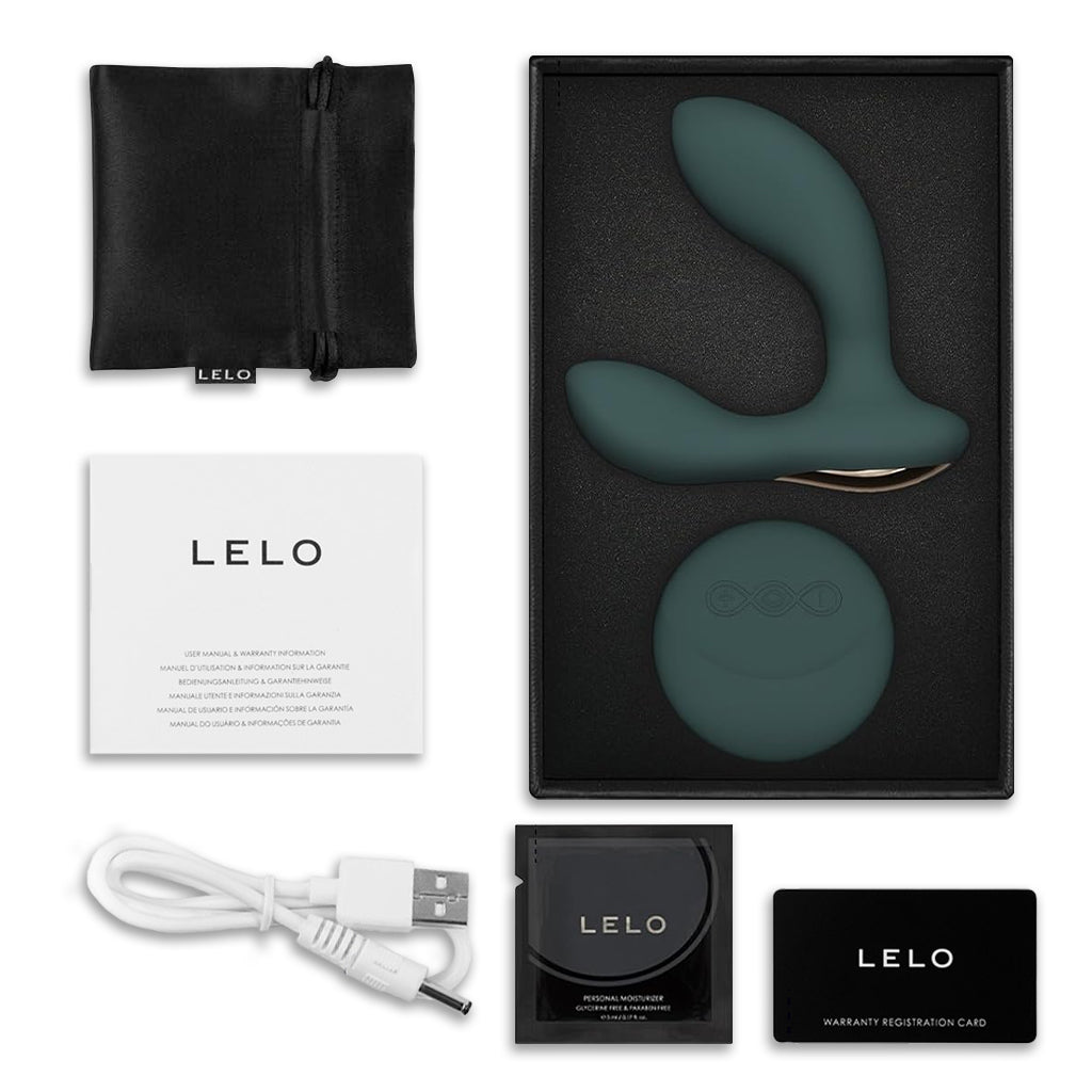 Lelo Hugo 2 Prostate Massager With Remote / Teal Inside Package 
