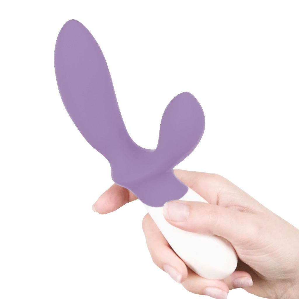 Lelo Loki Wave 2 Prostate Massager Violet Dusk with Hand