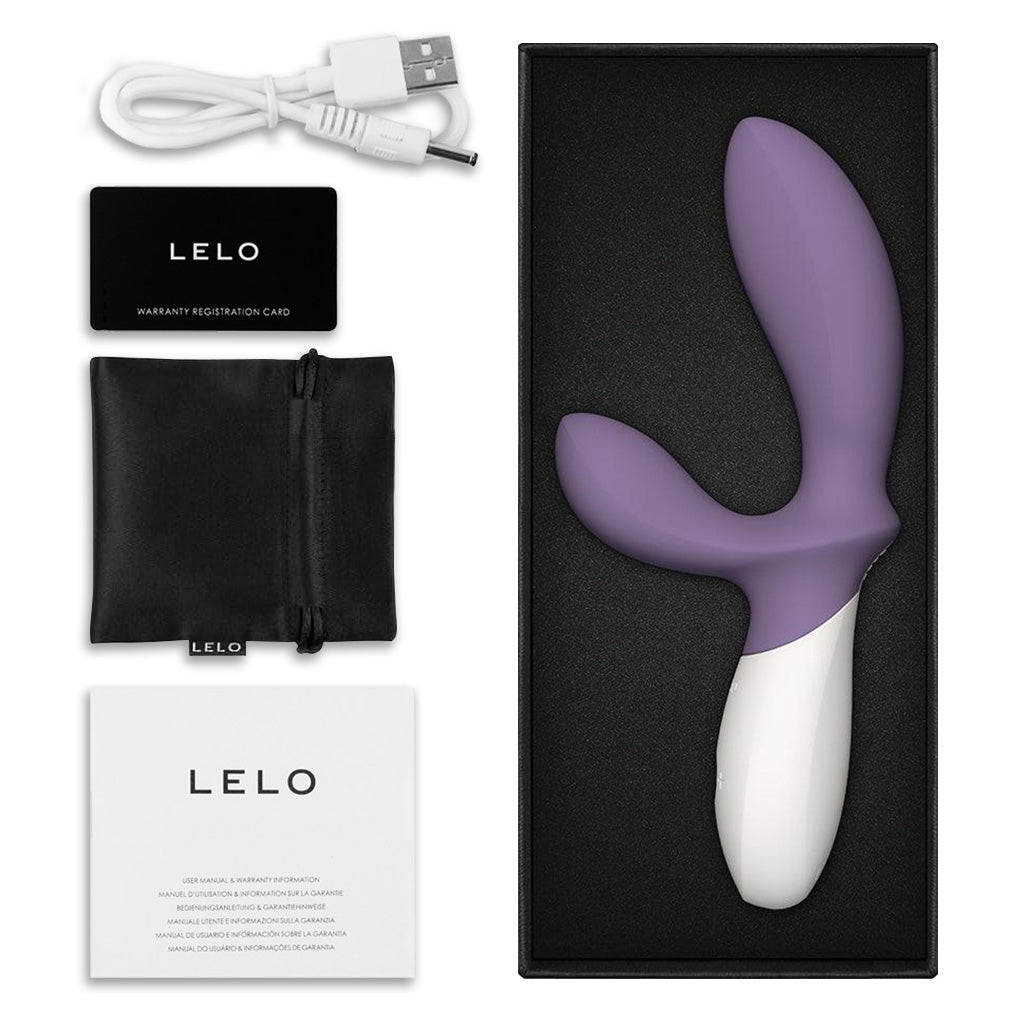 Lelo Loki Wave 2 Prostate Massager Violet Dusk Inside Package