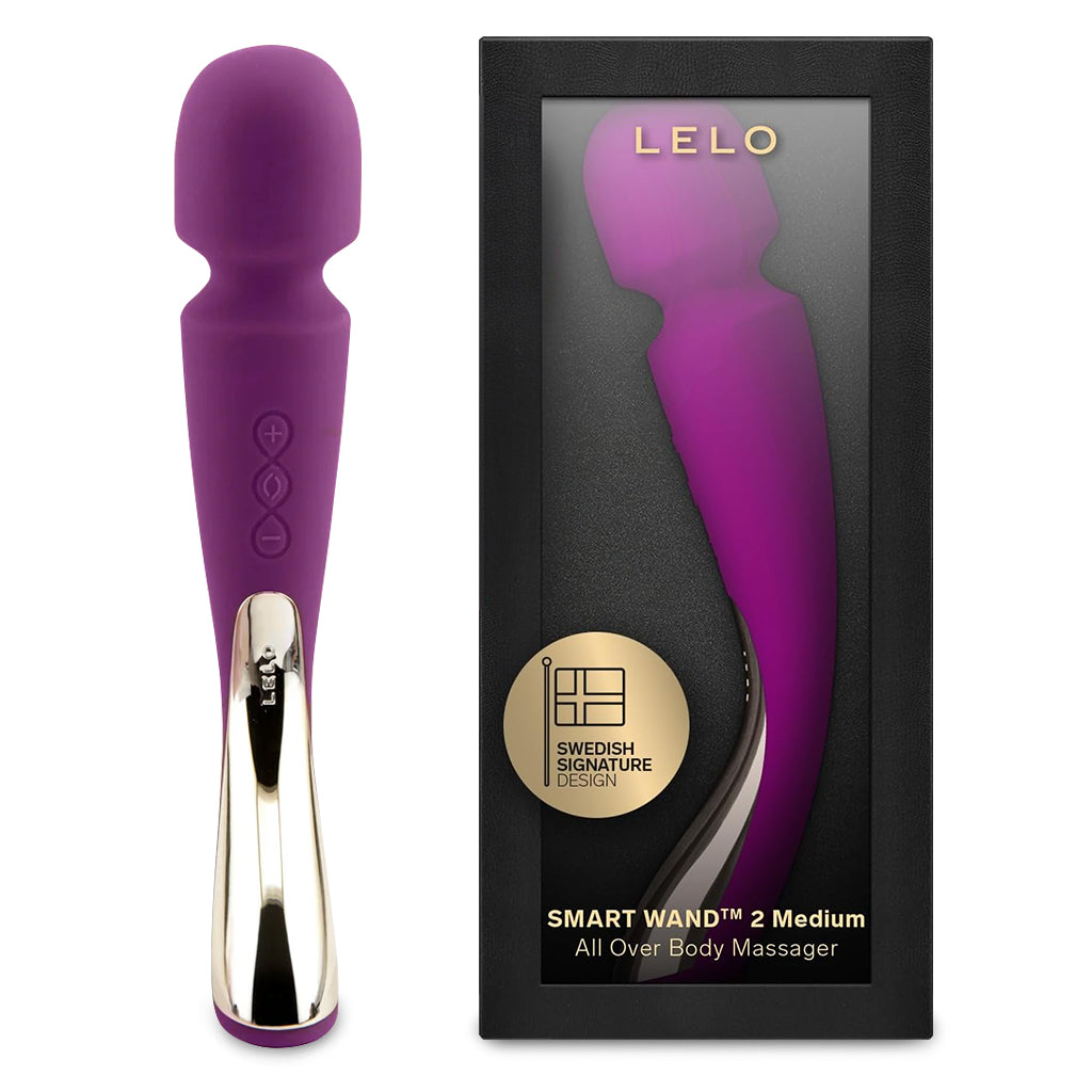 Lelo Smart Wand 2 Massager Medium / Deep Rose with Box