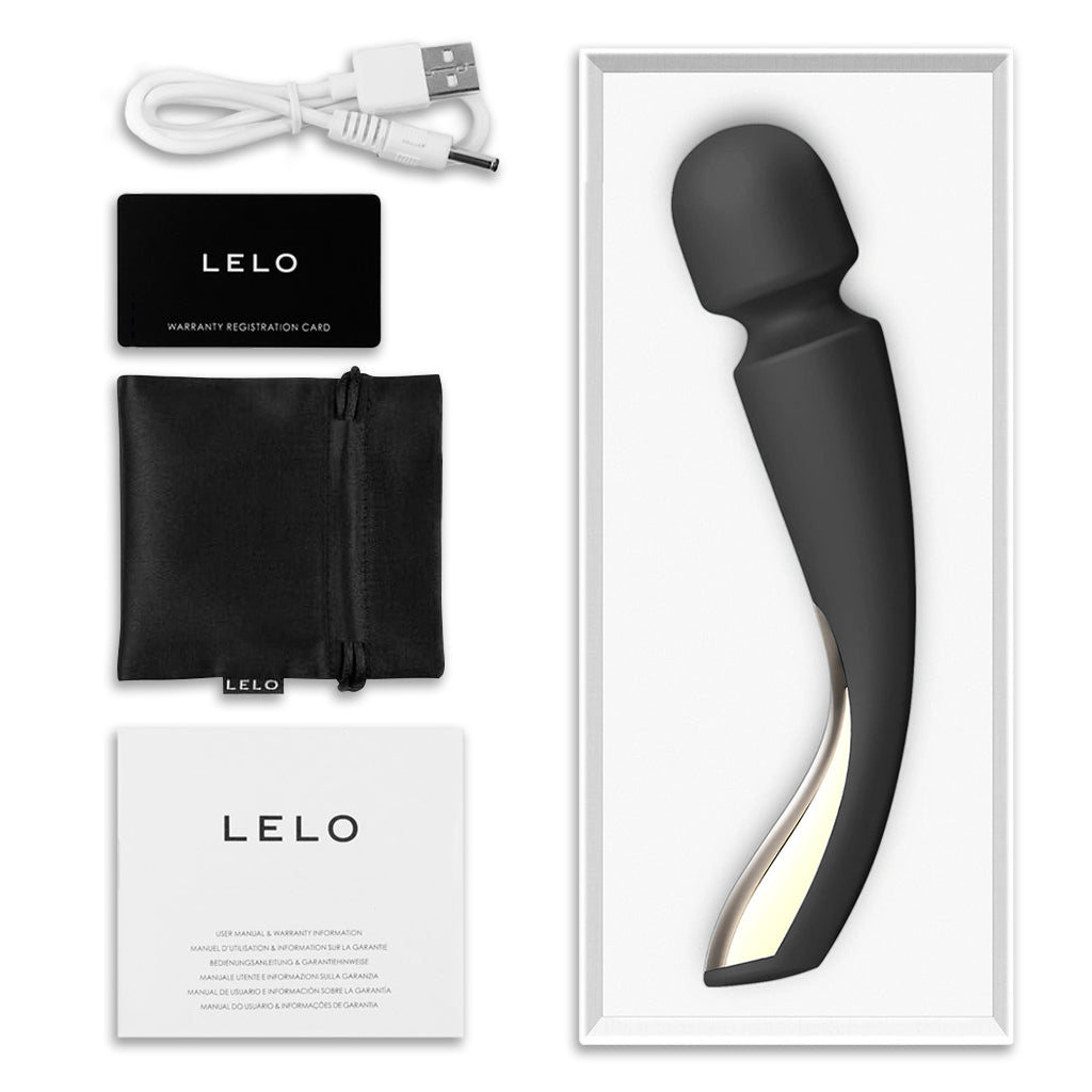 Lelo Smart Wand 2 Massager Large / Black Inside Package 