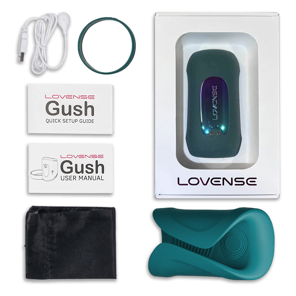 Lovense Gush 2 Penis Massager Inside Package Contents