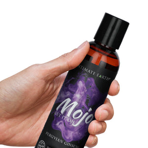 Intimate Earth Mojo Silicone-Based Sex Lube with Peruvian Ginseng with Hand