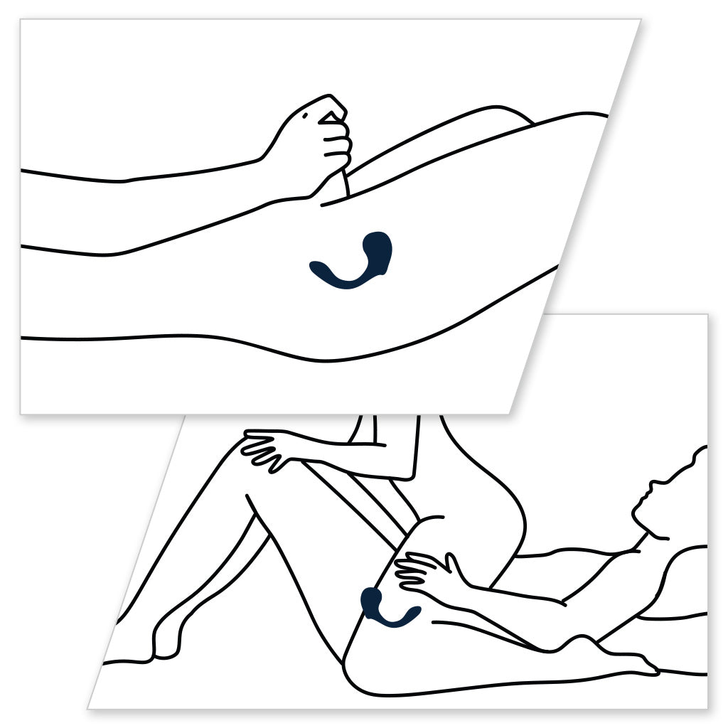 MysteryVibe Molto Ultra-Slim Bendable Prostate Vibrator Illustration on How to Use