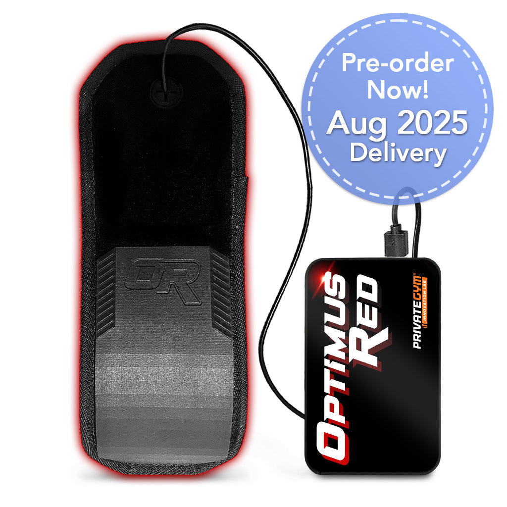 Optimus Red 2 Testosterone Boosting Red Light Groin Cup Preorder Shipping Badge August 2025