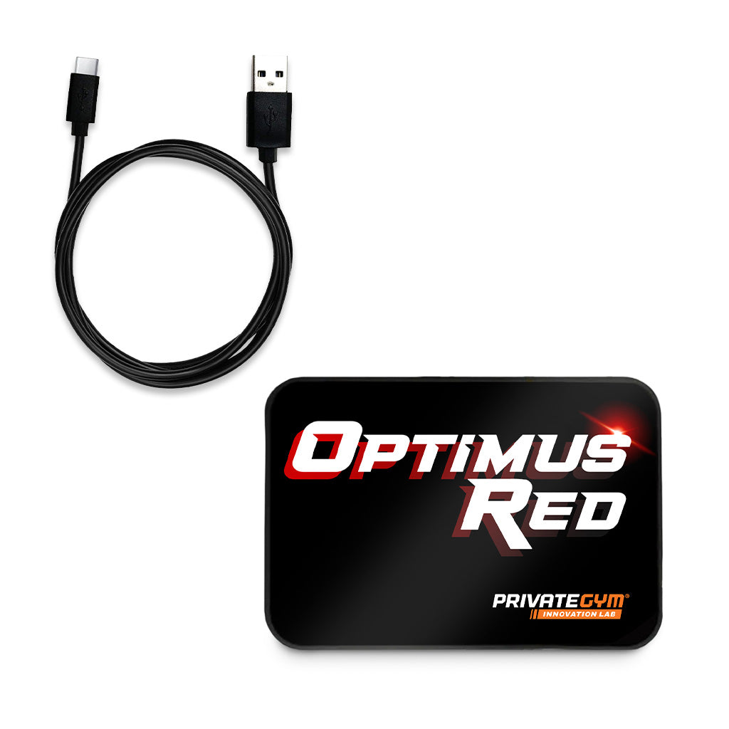 Optimus Red Power Bank Inside Package Contents