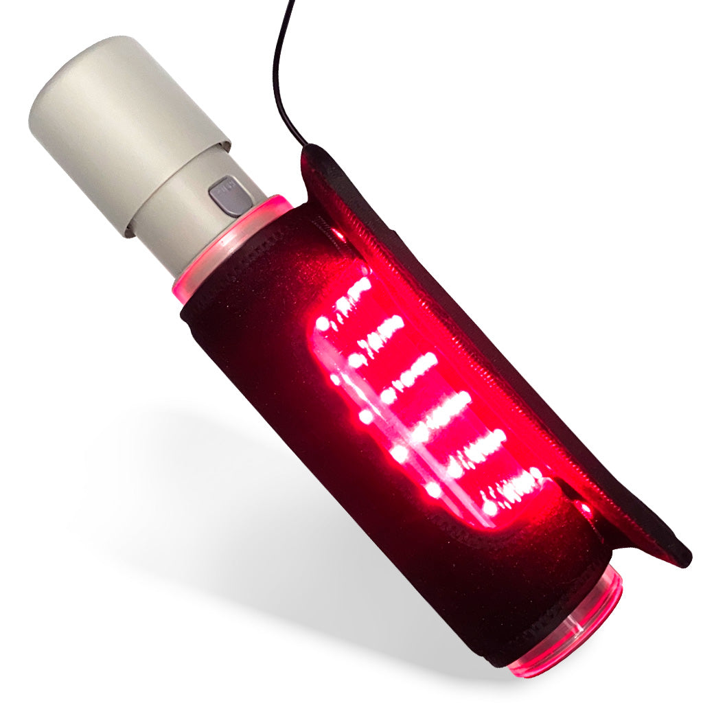 Optimus Red Blood Flow Boosting Red Light Pump Wrap Lights On