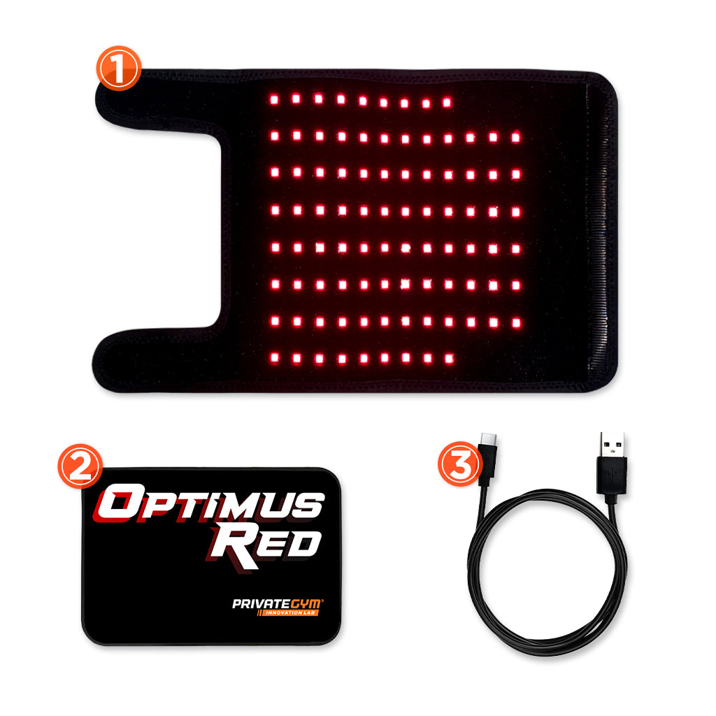 Optimus Red Blood Flow Boosting Penis Pump Wrap Package Contents