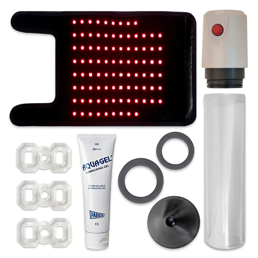 Optimus Red RLT Penis Pump Set Medical-Grade Components