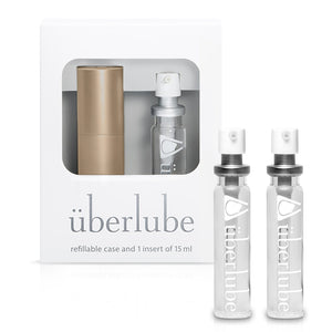 Uberlube Good-to-Go Travel-Sized Set with Extra Refills Gold