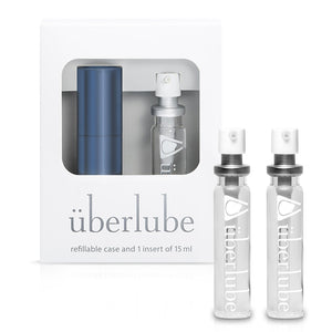Uberlube Good-to-Go Travel-Sized Set with Extra Refills Blue