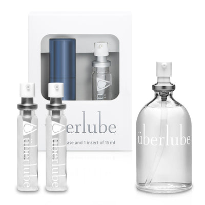 The Ultimate Uberlube Silicone-Based Sexual Lubricant Set Blue