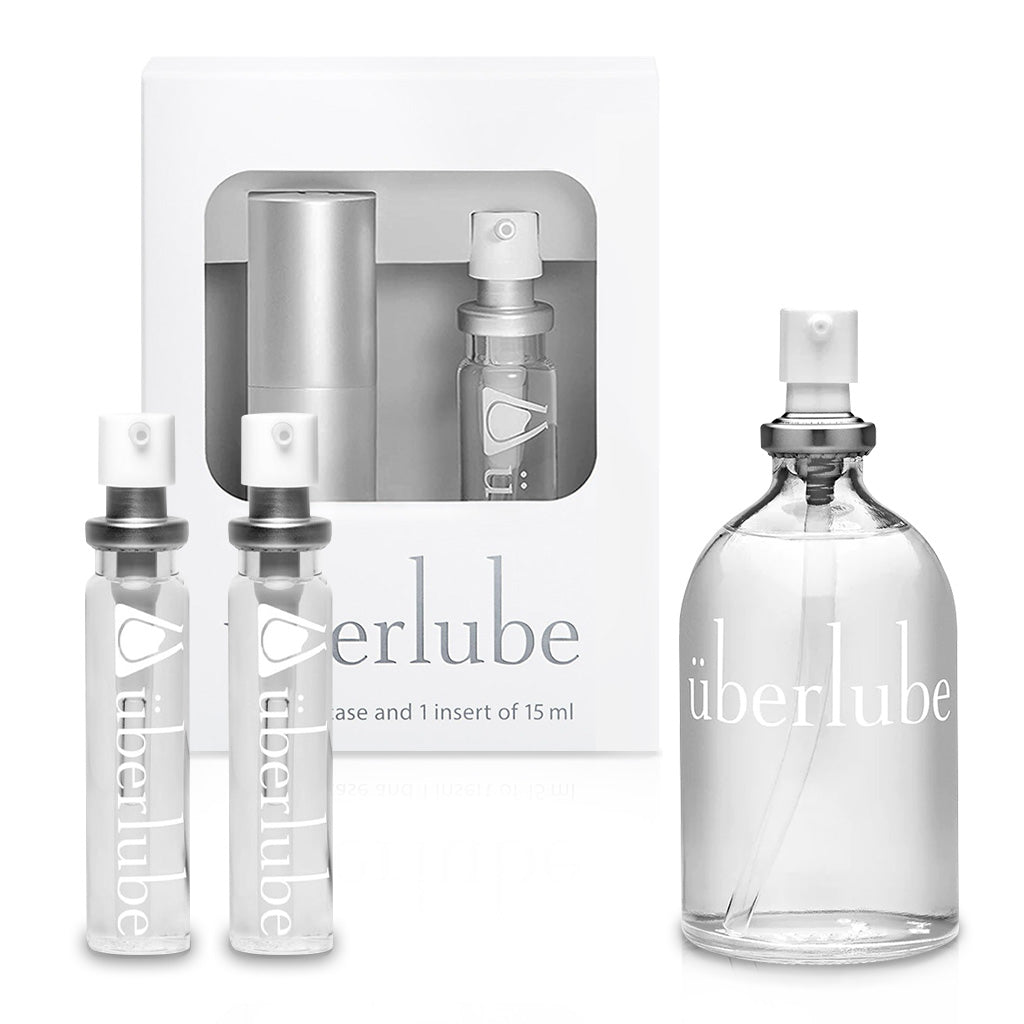 The Ultimate Uberlube Silicone-Based Sexual Lubricant Set Silver