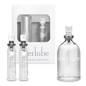 The Ultimate Uberlube Silicone-Based Sexual Lubricant Set Silver